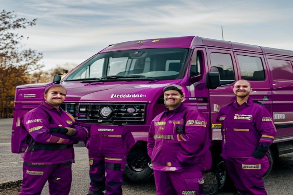 David Chimney — professional Chimney Sweep in Lacey, branded work van and team — Chimney Sweep near me